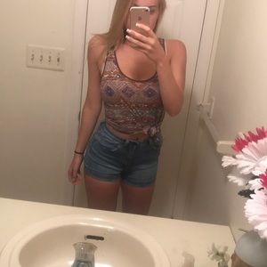 Tank top with pattern/ Aztec